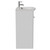 Napoli 390 Gloss White 600mm 2 Door Vanity Unit with Arc Basin Side View thumbnail