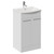 Napoli 390 Gloss White 500mm 2 Door Vanity Unit with Arc Basin Left Hand View