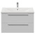 Napoli 460 Gloss White 800mm Wall Mounted 2 Drawer Vanity Unit with Glide Basin Front View thumbnail