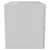 Napoli 460 Gloss White 800mm Wall Mounted 2 Drawer Vanity Unit for Countertop Basins Side View
