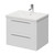 Napoli 460 Gloss White 600mm Wall Mounted 2 Drawer Vanity Unit with Glide Basin Right Hand View thumbnail