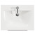 Napoli 460 Gloss White 600mm Wall Mounted 2 Drawer Vanity Unit with Glide Basin Top View
