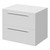 Napoli 460 Gloss White 600mm Wall Mounted 2 Drawer Vanity Unit for Countertop Basins Right Hand View thumbnail