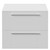 Napoli 460 Gloss White 600mm Wall Mounted 2 Drawer Vanity Unit for Countertop Basins Front View