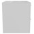 Napoli 460 Gloss White 600mm Wall Mounted 2 Drawer Vanity Unit for Countertop Basins Side View