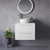 Napoli 460 Gloss White 600mm Wall Mounted 2 Drawer Vanity Unit for Countertop Basins Lifestyle Image thumbnail
