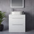 Napoli 460 Gloss White 800mm 2 Drawer Vanity Unit for Countertop Basins Lifestyle Image thumbnail