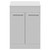 Napoli 460 Gloss White 600mm 2 Door Vanity Unit for Countertop Basins Front View