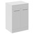 Napoli 460 Gloss White 600mm 2 Door Vanity Unit for Countertop Basins Left Hand View thumbnail
