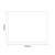 Napoli 460 Gloss White 600mm 2 Door Vanity Unit for Countertop Basins Top Down Dimensions thumbnail