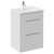 Napoli 460 Gloss White 600mm 2 Drawer Vanity Unit with Glide Basin Left Hand View thumbnail