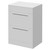 Napoli 460 Gloss White 600mm 2 Drawer Vanity Unit for Countertop Basins Right Hand View thumbnail