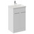 Napoli 390 Gloss White 500mm 2 Door Vanity Unit with Glide Basin Left Hand View