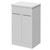 Napoli 390 Gloss White 500mm 2 Door Vanity Unit for Countertop Basins Right Hand View thumbnail