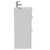 Napoli 390 Gloss White 500mm 2 Drawer Vanity Unit with Glide Basin Side View thumbnail