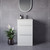 Napoli 390 Gloss White 500mm 2 Drawer Vanity Unit with Glide Basin Lifestyle Image thumbnail