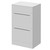 Napoli 390 Gloss White 500mm 2 Drawer Vanity Unit for Countertop Basins Right Hand View