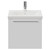 Napoli 390 Gloss White 500mm Wall Mounted Single Drawer Vanity Unit with Glide Basin Front View