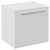 Napoli 390 Gloss White 500mm Wall Mounted Single Drawer Vanity Unit for Countertop Basins Left Hand View thumbnail