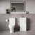 Napoli Cube Gloss White 400mm Single Door Vanity Unit and Jubilee Toilet Suite with Align Basin Lifestyle thumbnail
