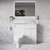 Napoli 250 Gloss White 1000mm 2 Door Vanity Unit Toilet Suite with Round Silvo Basin Lifestyle thumbnail