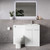 Napoli 460 Gloss White 1100mm 2 Door Vanity Unit Toilet Suite with Glide Basin Lifestyle Image thumbnail