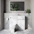 Napoli 250 Gloss White 1000mm 2 Door Vanity Unit Toilet Suite with Square Silvo Basin Lifestyle Image thumbnail