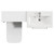 Napoli 390 Cento Gloss White 1200mm 2 Drawer Vanity Unit Toilet Suite with Glide Basin Top View thumbnail