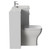 Napoli 460 Cento Gloss White 1400mm 2 Drawer Vanity Unit Toilet Suite with Glide Basin Side View