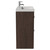 Napoli 390 Brown Oak 800mm 2 Drawer Vanity Unit with Rimini Basin Side View