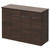 Napoli 460 Brown Oak 1200mm 4 Door Vanity Unit for Countertop Basins Right Hand View thumbnail