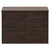 Napoli 460 Brown Oak 1200mm 4 Drawer Vanity Unit for Countertop Basins Front View