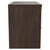 Napoli 390 Brown Oak 800mm Wall Mounted 2 Drawer Vanity Unit for Countertop Basins Side View