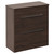 Napoli 390 Brown Oak 800mm 2 Drawer Vanity Unit for Countertop Basins Left Hand View