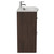 Napoli 390 Brown Oak 800mm 2 Drawer Vanity Unit with Arc Basin Side View