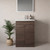 Napoli 390 Brown Oak 600mm 2 Door Vanity Unit with Arc Basin Lifestyle Image thumbnail