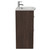 Napoli 390 Brown Oak 600mm 2 Drawer Vanity Unit with Arc Basin Side View thumbnail