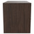Napoli 460 Brown Oak 800mm Wall Mounted 2 Drawer Vanity Unit for Countertop Basins Side View thumbnail