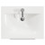 Napoli 460 Brown Oak 600mm Wall Mounted 2 Drawer Vanity Unit with Glide Basin Top View