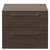 Napoli 460 Brown Oak 600mm Wall Mounted 2 Drawer Vanity Unit for Countertop Basins Front View thumbnail
