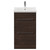 Napoli 390 Brown Oak 500mm 2 Drawer Vanity Unit with Glide Basin Front View
