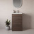 Napoli 390 Brown Oak 500mm 2 Drawer Vanity Unit with Glide Basin Lifestyle Image thumbnail