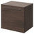Napoli 390 Brown Oak 500mm Wall Mounted Single Drawer Vanity Unit for Countertop Basins Right Hand View thumbnail