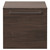 Napoli 390 Brown Oak 500mm Wall Mounted Single Drawer Vanity Unit for Countertop Basins Front View