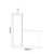 Napoli 250 Brown Oak 1000mm 2 Door Vanity Unit Toilet Suite with Square Silvo Basin Side on Dimensions thumbnail