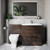 Napoli 460 Cento Brown Oak 1400mm 2 Drawer Vanity Unit Toilet Suite with Glide Basin Lifestyle Image thumbnail