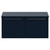 Napoli 390 Deep Blue 1000mm Wall Mounted 2 Drawer Vanity Unit for Countertop Basins Front View thumbnail