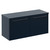 Napoli 390 Deep Blue 1000mm Wall Mounted 2 Drawer Vanity Unit for Countertop Basins Left Hand View thumbnail