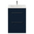 Napoli 460 Deep Blue 600mm 2 Drawer Vanity Unit with Angel Basin Front View thumbnail