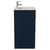 Napoli 460 Deep Blue 600mm 2 Drawer Vanity Unit with Angel Basin Side View thumbnail